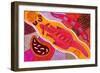 Aboriginal Painting-John Newcomb-Framed Giclee Print