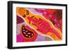 Aboriginal Painting-John Newcomb-Framed Giclee Print