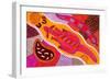 Aboriginal Painting-John Newcomb-Framed Giclee Print