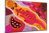 Aboriginal Painting-John Newcomb-Mounted Giclee Print