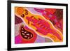 Aboriginal Painting-John Newcomb-Framed Giclee Print