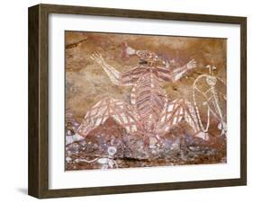 Aboriginal Paintings, Kakadu, Nourlangie, Australia-Connie Bransilver-Framed Photographic Print