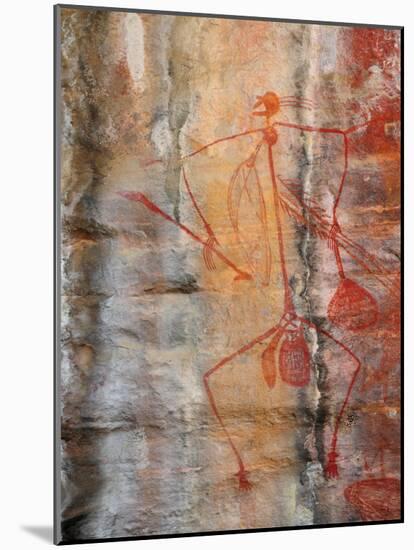 Aboriginal Rock Art, Ubirr, Kakadu National Par, Northern Territory, Australia, Pacific-Schlenker Jochen-Mounted Photographic Print