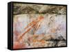 Aboriginal Rock Art, Ubirr, Kakadu National Park, Northern Territory, Australia, Pacific-Schlenker Jochen-Framed Stretched Canvas