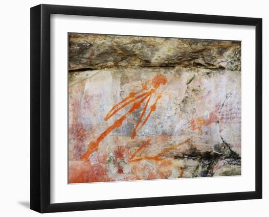 Aboriginal Rock Art, Ubirr, Kakadu National Park, Northern Territory, Australia, Pacific-Schlenker Jochen-Framed Photographic Print