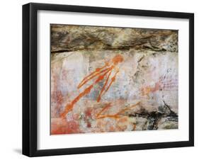 Aboriginal Rock Art, Ubirr, Kakadu National Park, Northern Territory, Australia, Pacific-Schlenker Jochen-Framed Photographic Print