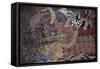 Aboriginal Wall Painting by the Tjapukai People-null-Framed Stretched Canvas