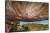 Aboriginal Wandjina Cave Artwork in Sandstone Caves at Raft Point, Kimberley, Western Australia-Michael Nolan-Stretched Canvas