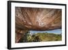 Aboriginal Wandjina Cave Artwork in Sandstone Caves at Raft Point, Kimberley, Western Australia-Michael Nolan-Framed Photographic Print