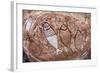 Aboriginal Wandjina Cave Artwork in Sandstone Caves at Raft Point, Kimberley, Western Australia-Michael Nolan-Framed Photographic Print