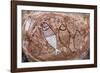 Aboriginal Wandjina Cave Artwork in Sandstone Caves at Raft Point, Kimberley, Western Australia-Michael Nolan-Framed Photographic Print