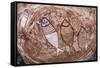 Aboriginal Wandjina Cave Artwork in Sandstone Caves at Raft Point, Kimberley, Western Australia-Michael Nolan-Framed Stretched Canvas