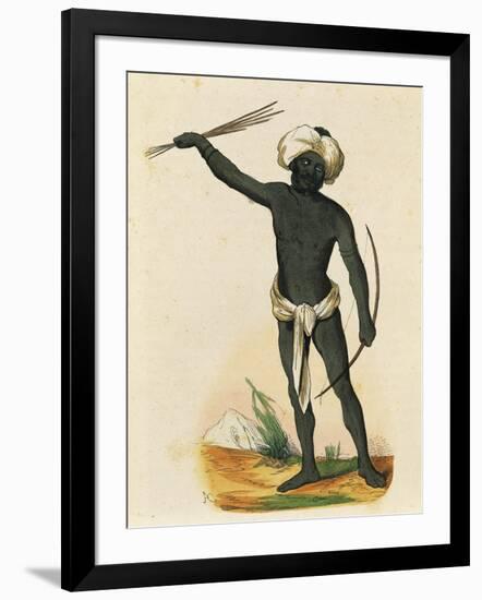 Aborigine from Island of Vatou-Lele (Fiji Islands)-null-Framed Giclee Print