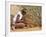 Aborigine Woman Digging for Wichetty Grubs, Northern Territory, Australia-Claire Leimbach-Framed Photographic Print