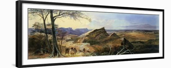 Aborigines in an Australian Landscape-George Rowe-Framed Giclee Print