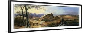 Aborigines in an Australian Landscape-George Rowe-Framed Giclee Print