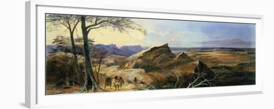 Aborigines in an Australian Landscape-George Rowe-Framed Giclee Print