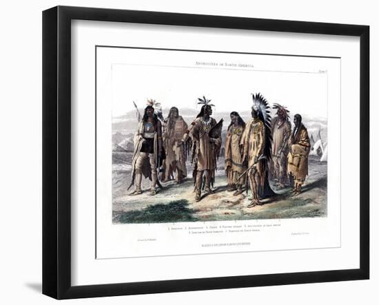 Aborigines of North America, 1873-JJ Crew-Framed Giclee Print