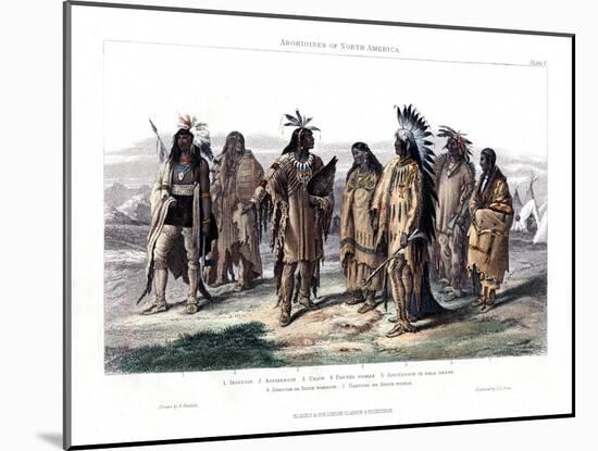 Aborigines of North America, 1873-JJ Crew-Mounted Giclee Print