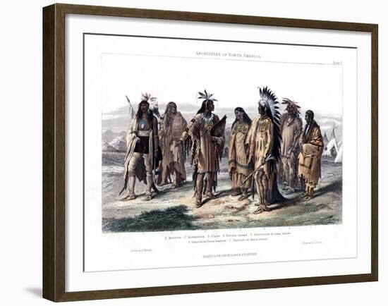 Aborigines of North America, 1873-JJ Crew-Framed Giclee Print