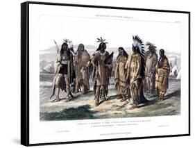 Aborigines of North America, 1873-JJ Crew-Framed Stretched Canvas