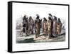 Aborigines of North America, 1873-JJ Crew-Framed Stretched Canvas