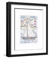 About to Sail-Jane Claire-Framed Art Print