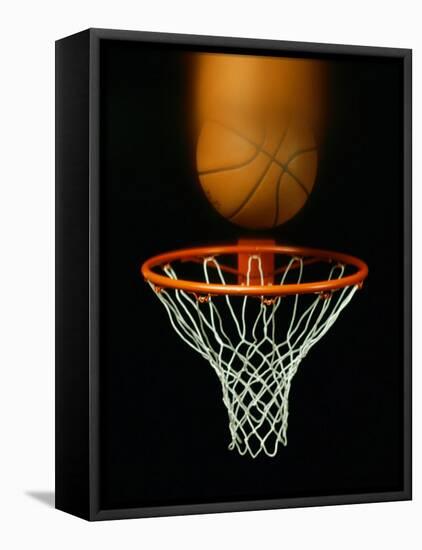 About to Score-null-Framed Stretched Canvas