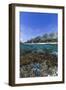 Above and Below View of Coral Reef and Sandy Beach on Jaco Island, Timor Sea, East Timor, Asia-Michael Nolan-Framed Photographic Print