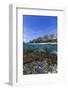 Above and Below View of Coral Reef and Sandy Beach on Jaco Island, Timor Sea, East Timor, Asia-Michael Nolan-Framed Photographic Print