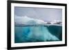 Above and Below View of Glacial Ice Near Wiencke Island, Neumayer Channel, Antarctica-Michael Nolan-Framed Premium Photographic Print