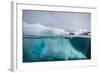 Above and Below View of Glacial Ice Near Wiencke Island, Neumayer Channel, Antarctica-Michael Nolan-Framed Photographic Print