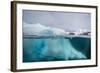 Above and Below View of Glacial Ice Near Wiencke Island, Neumayer Channel, Antarctica-Michael Nolan-Framed Photographic Print