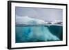 Above and Below View of Glacial Ice Near Wiencke Island, Neumayer Channel, Antarctica-Michael Nolan-Framed Photographic Print