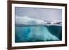 Above and Below View of Glacial Ice Near Wiencke Island, Neumayer Channel, Antarctica-Michael Nolan-Framed Photographic Print