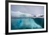 Above and Below View of Glacial Ice Near Wiencke Island, Neumayer Channel, Antarctica-Michael Nolan-Framed Photographic Print