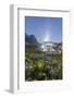 Above and Below View of Ice Melt Waterfall Cascading Down in Svartisen National Park-Michael Nolan-Framed Photographic Print