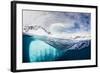 Above and Below Water View of Danco Island, Errera Channel, Antarctica, Polar Regions-Michael Nolan-Framed Photographic Print