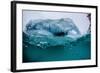 Above and Below Water View of Iceberg at Booth Island, Antarctica, Polar Regions-Michael Nolan-Framed Photographic Print