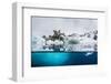 Above and Below Water View of Iceberg at Booth Island, Antarctica, Polar Regions-Michael Nolan-Framed Photographic Print