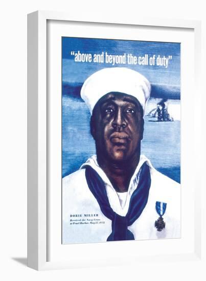 Above and Beyond the Call of Duty-null-Framed Art Print