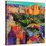 Above Central Park-Peter Graham-Stretched Canvas