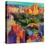 Above Central Park-Peter Graham-Stretched Canvas