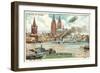 Above Cologne at Midday-null-Framed Giclee Print