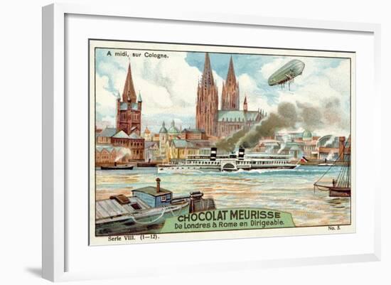 Above Cologne at Midday-null-Framed Giclee Print