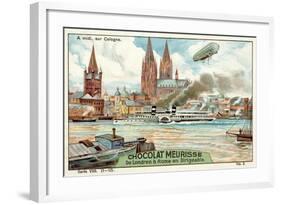 Above Cologne at Midday-null-Framed Giclee Print