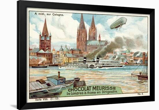 Above Cologne at Midday-null-Framed Giclee Print