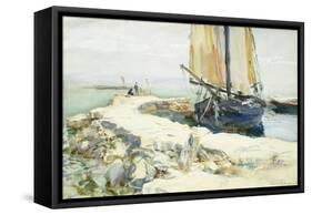 Above Lake Garda-John Singer Sargent-Framed Stretched Canvas