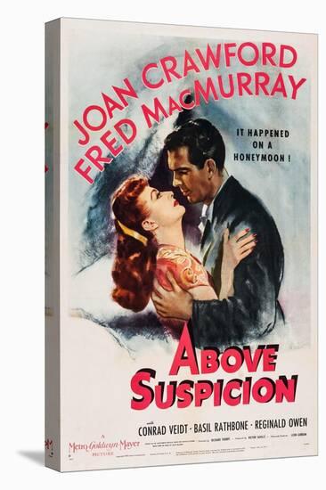 Above Suspicion, from Left, Joan Crawford, Fred Macmurray, 1943-null-Stretched Canvas