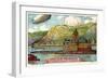 Above the Banks of the Rhine in the Evening-null-Framed Giclee Print